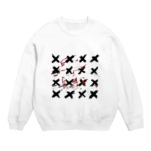 ストリート風デザイン Crew Neck Sweatshirt