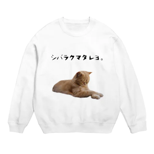 シバラクマタレヨ。 Crew Neck Sweatshirt