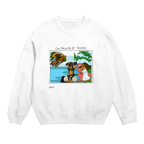 ワンコの誕生[La Nascita di Venere] Crew Neck Sweatshirt