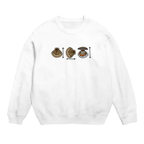 ほたて×よこ×たかさ Crew Neck Sweatshirt