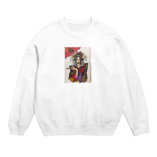 初代 花魁トレーナー Crew Neck Sweatshirt