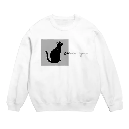 「黒猫」 Crew Neck Sweatshirt