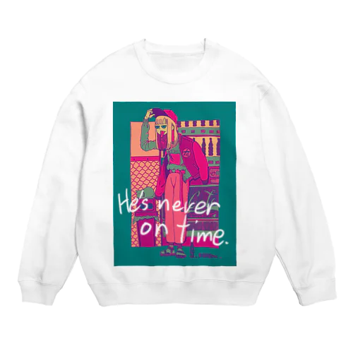 Girl was tired of waiting3 Crew Neck Sweatshirt