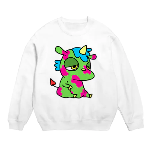 眠たいユニコーンちゃん Crew Neck Sweatshirt