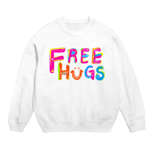 フリーハグ／FREE HUGS Crew Neck Sweatshirt