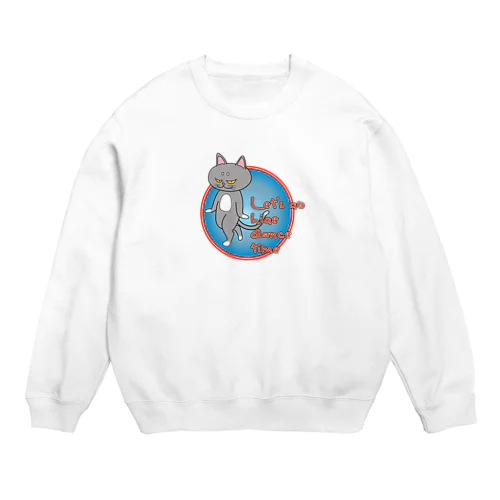 ねこまろ Crew Neck Sweatshirt