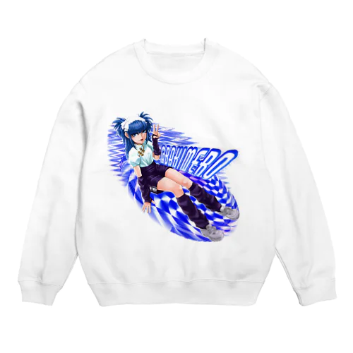 SUPERゲームガールバキちゃん Crew Neck Sweatshirt