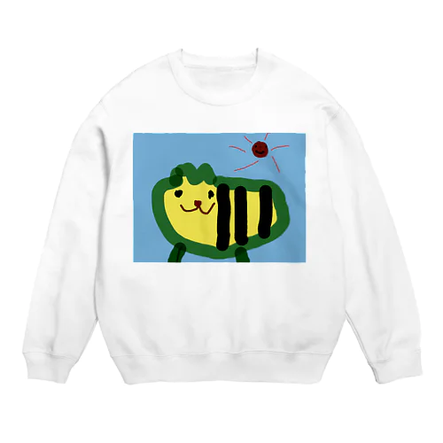 虎じゃない猫ちゃん Crew Neck Sweatshirt