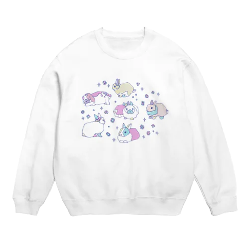 七匹の宝兎 Crew Neck Sweatshirt