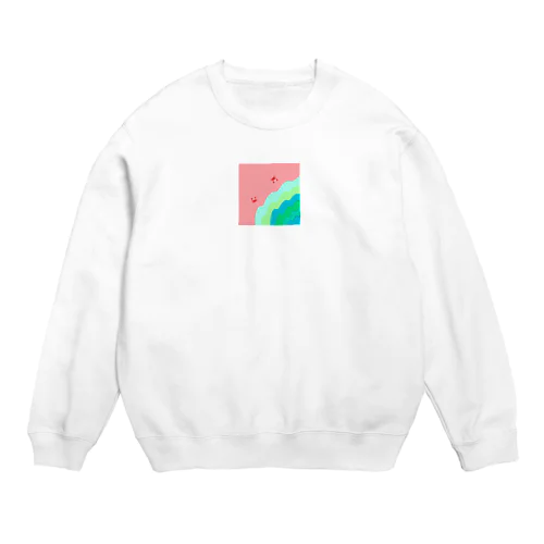 夢と現実のあいだ Crew Neck Sweatshirt