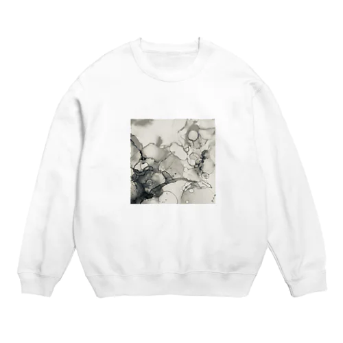 泡沫-mono  square- Crew Neck Sweatshirt