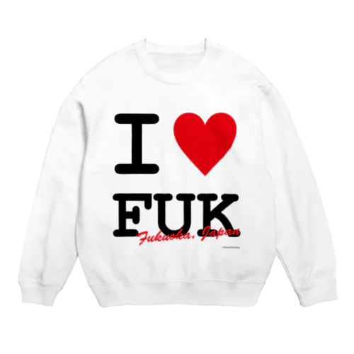 I ♥ Fukuoka Crew Neck Sweatshirt
