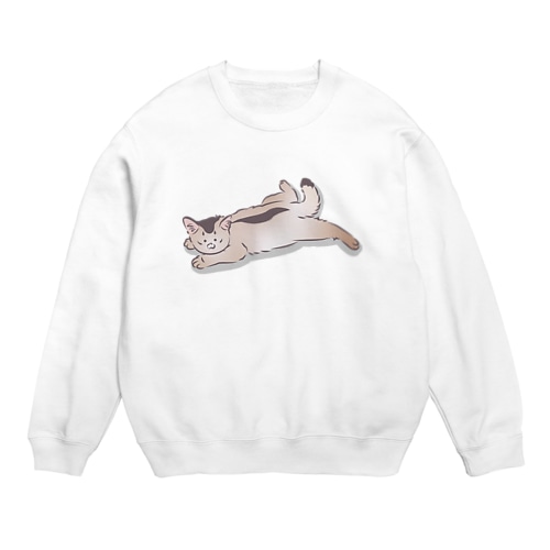 ぺったん_カラーVer. Crew Neck Sweatshirt