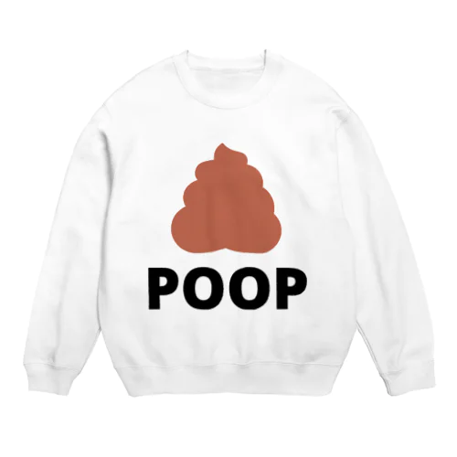 Poop-うんち Crew Neck Sweatshirt