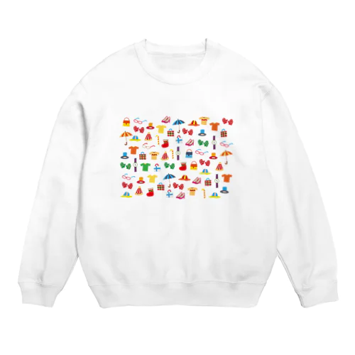 北欧風イラスト　装身具 Crew Neck Sweatshirt