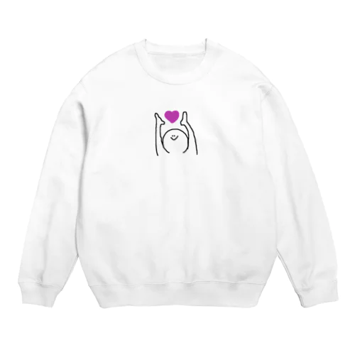 愛を込めてまめつぶくん Crew Neck Sweatshirt