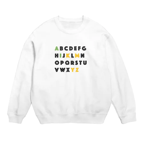 alphabet Crew Neck Sweatshirt