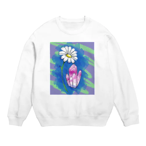 花と鉱石 Crew Neck Sweatshirt