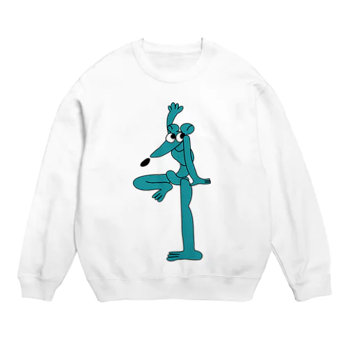 ねずみ(挙手) Crew Neck Sweatshirt