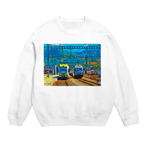 スイス シュピーツの駅 Crew Neck Sweatshirt