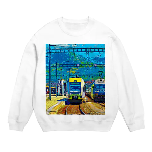 スイス シュピーツの駅 Crew Neck Sweatshirt