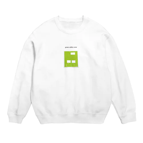 green-safty cone Crew Neck Sweatshirt