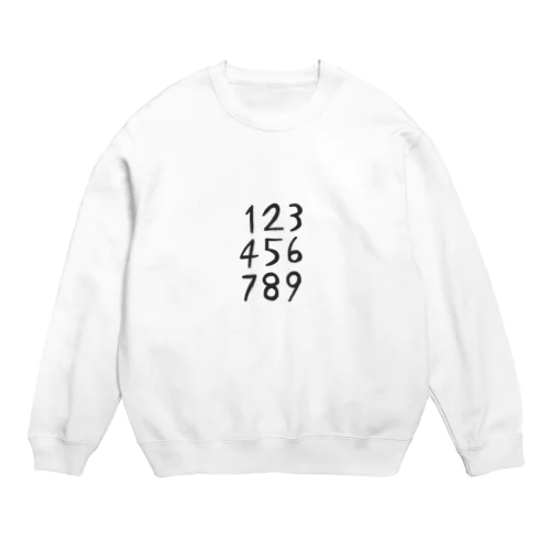 123456789!! Crew Neck Sweatshirt