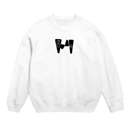 ニワトリ親子 Crew Neck Sweatshirt