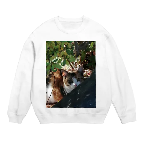 三毛猫グッズ Crew Neck Sweatshirt