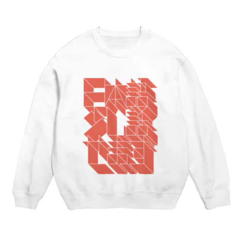 日本語少し話せます（オレンジ） Crew Neck Sweatshirt