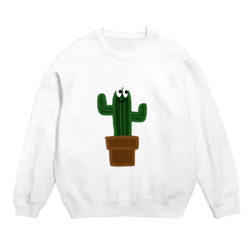 マイルドさぼてんくん Crew Neck Sweatshirt