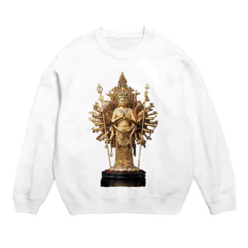 千手観音 Crew Neck Sweatshirt