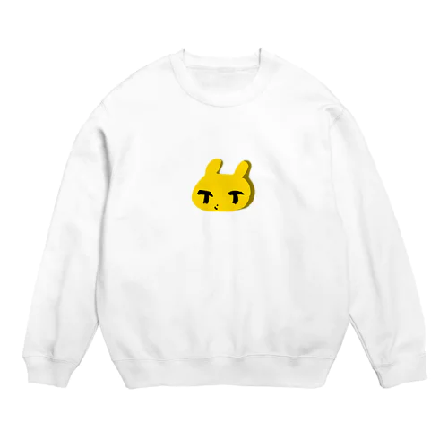 黄色い猫 Crew Neck Sweatshirt