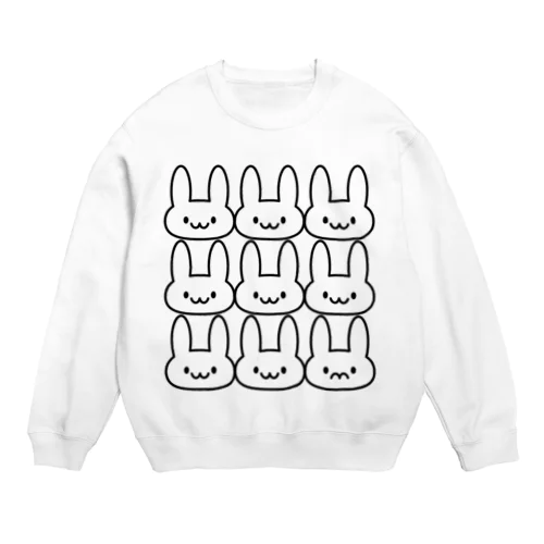 TURUMU　うさぎ　つるむ Crew Neck Sweatshirt