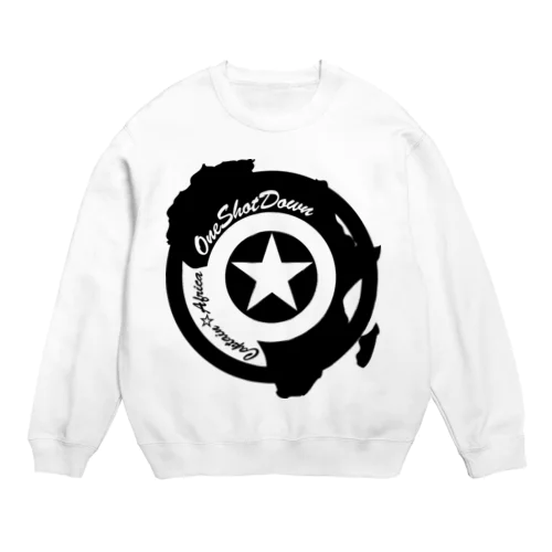 キャプテン☆アフリカ アフリカンシールド(シングルカラー) Crew Neck Sweatshirt