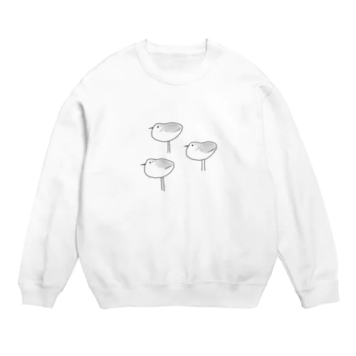 ミユビシギ Crew Neck Sweatshirt