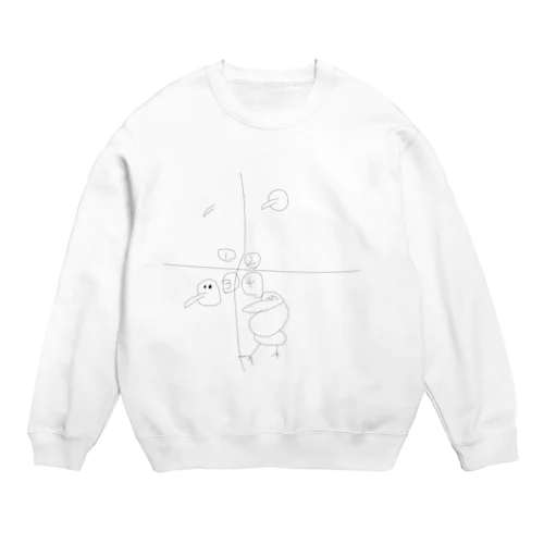 キーウィ絵師になろう Crew Neck Sweatshirt