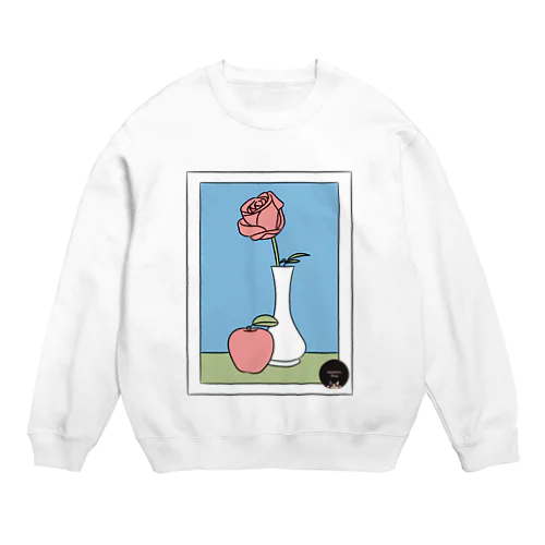 薔薇と林檎 Crew Neck Sweatshirt