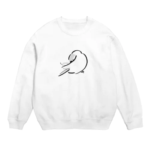 お手入れ文鳥 Crew Neck Sweatshirt