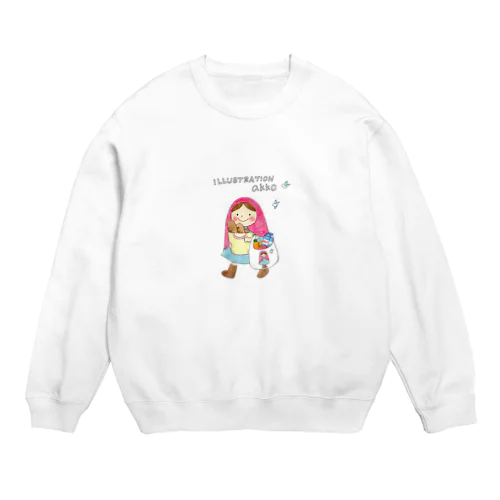 お買いものずきん Crew Neck Sweatshirt