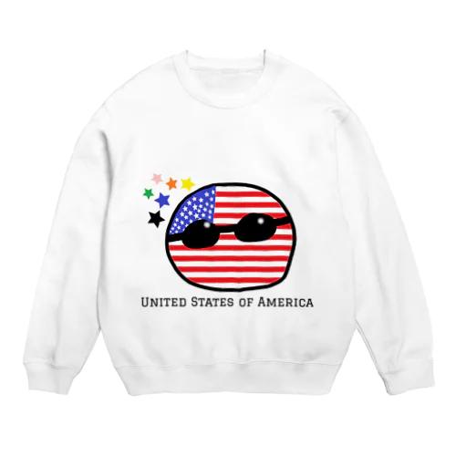 あめりか（United States of America） Crew Neck Sweatshirt