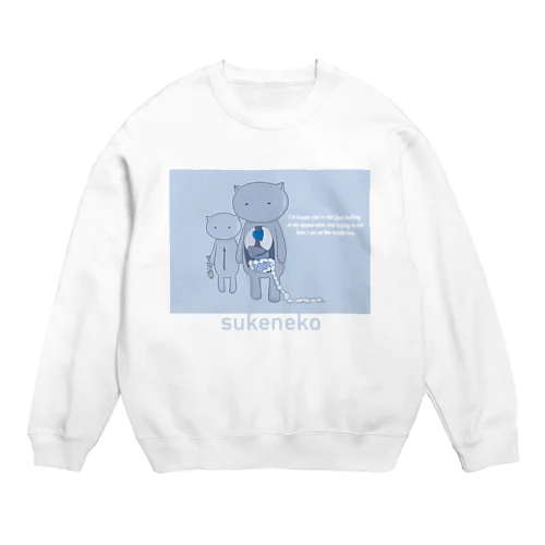 sukeneko　【透けネコ】 Crew Neck Sweatshirt