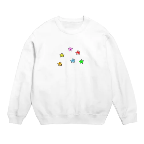 ひとでがたくさん Crew Neck Sweatshirt