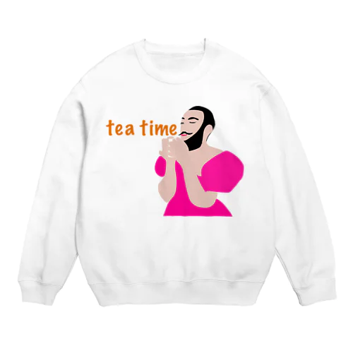 tea time Crew Neck Sweatshirt