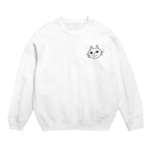 エモーショナルなネコ Crew Neck Sweatshirt