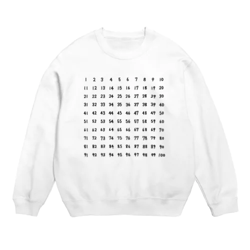 数字 Crew Neck Sweatshirt