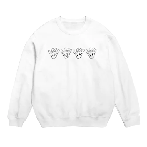 ホウレンソウ(喜怒哀楽) Crew Neck Sweatshirt