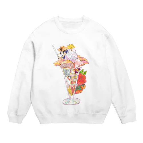 ピーチパフェ Crew Neck Sweatshirt