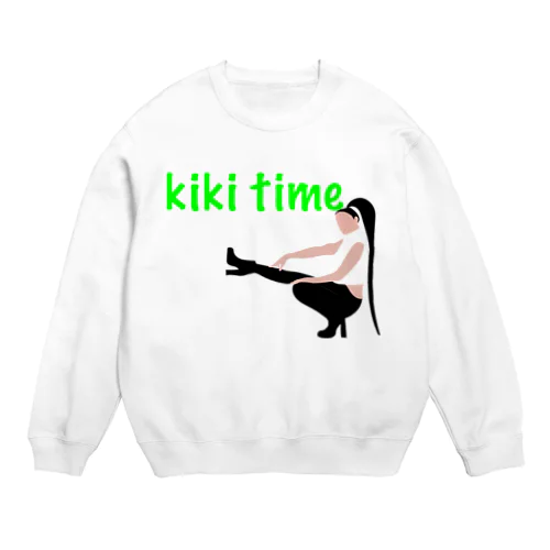 kiki time Crew Neck Sweatshirt