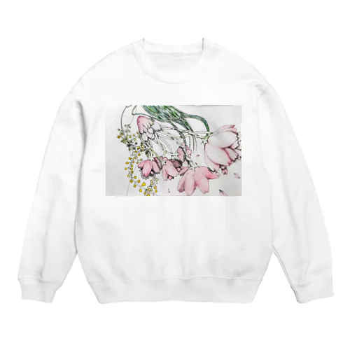 春の妖精 Crew Neck Sweatshirt